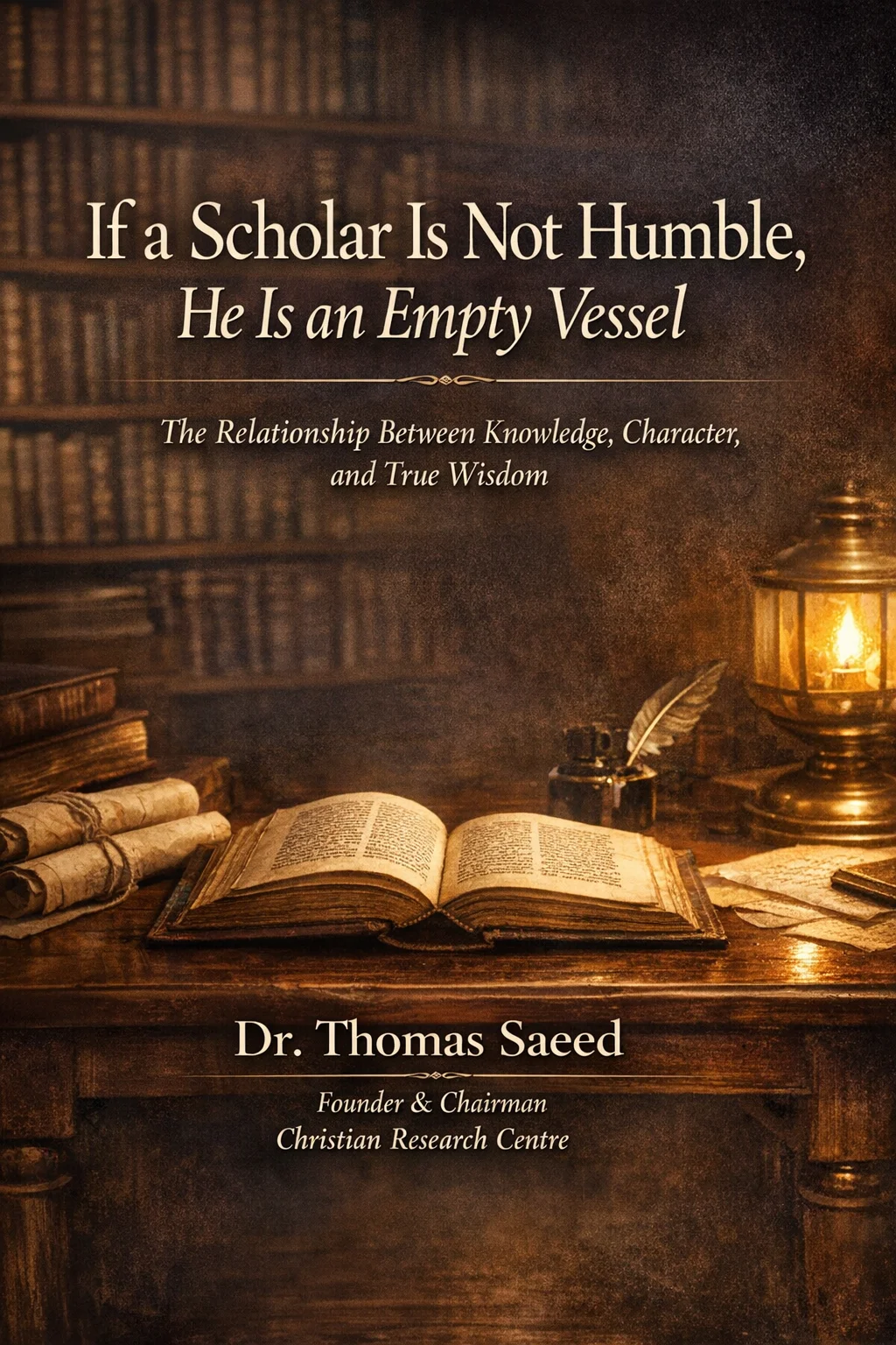 عالم اگر عاجز نہیں تو وہ گویا "ظرفِ خالی" ہے جو کبھی بھر نہیں سکتا